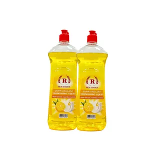 Rich Choice Lemon Dishwashing Liquid, 2x1L