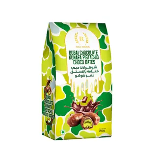 Rich Choice Kunafa Pistachio Choco Dates Dubai Chocolate, 250g