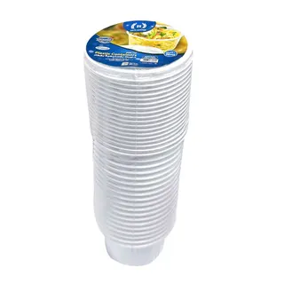Rich Choice Plastic Container with Lid, 400ml, 20 Pieces