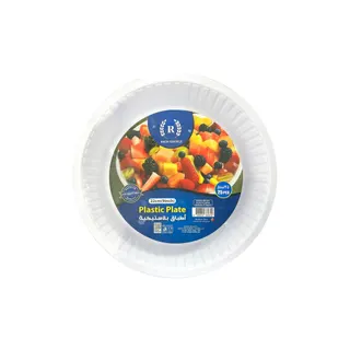 Rich Choice Plastic Plate, 9 Inch, 22cm, 25 Pieces