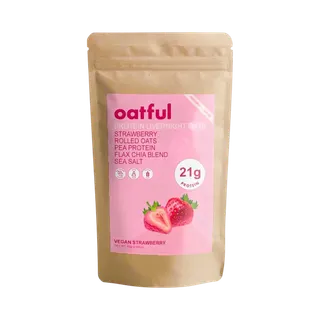 Oatful Vegan Strawberry Protein Overnight Oats Mix, 85g