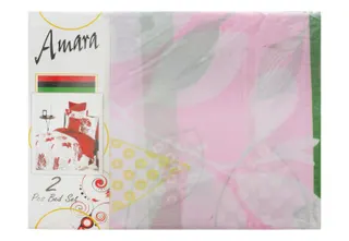 Amara Pink Bed Sheet Set, 2-Piece