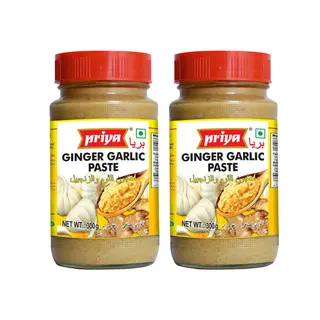 Priya Ginger Garlic Paste Twin Pack- 2x300 g