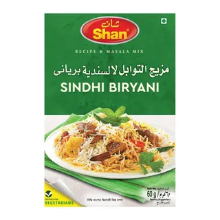 Shan Sindhi Biryani Recipe & Masala Mix, 60g