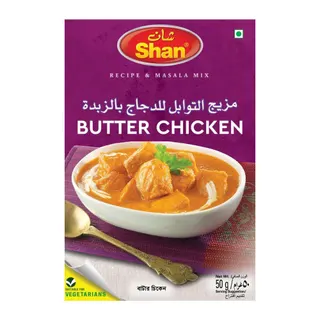 Shan Butter Chicken Recipe & Masala Mix, 50g