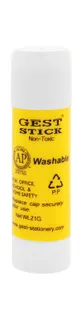 Gest Yellow Washable Glue Stick, 21g