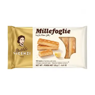 Matilde Vicenzi Millefoglie D'Italia Puff Pastry Sticks with Butter, 125g
