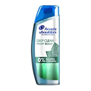 Head & Shoulders Deep Clean Anti Dandruff Shampoo for Severe Itchy Scalp, 400ml