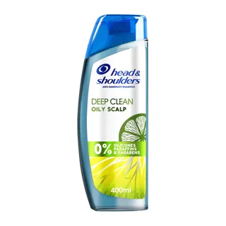 Head & Shoulders Deep Clean Severe Oily Scalp Anti-Dandruff Shampoo Silicone-Free, 400ml