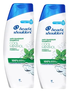 Head & Shoulders Cool Menthol Shampoo, 2x375ml