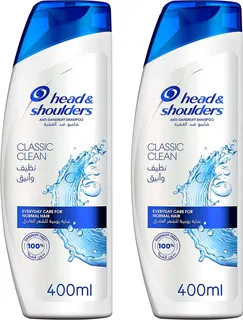 Head & Shoulders Classic Clean Shampoo, 2x400ml