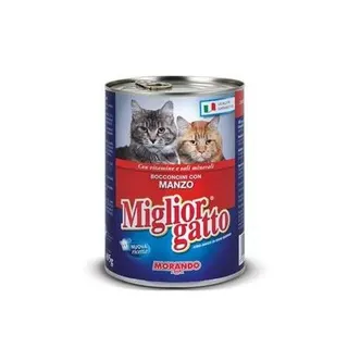 Miglior Gatto Bocconcini Con Manzo with Beef, 405g
