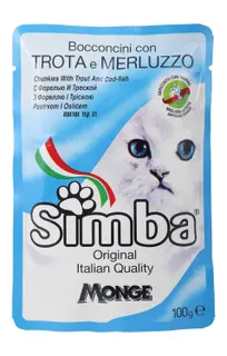 Simba Trout & Cod Fish Wet Cat Food, 100g