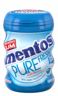 Mentos Pure Fresh Sugar Free Fresh Mint Chewing Gum, 56g