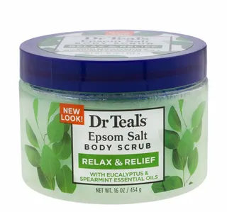 Dr Teal's Epsom Salt Body Scrub with Eucalyptus & Spearmint, 454g