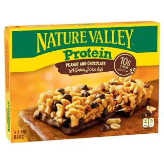 Nature Valley 10g Protein Bars with Peanut & Chocolate, 4x40g