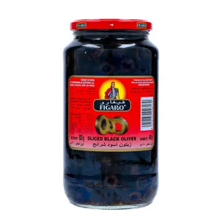 Figaro Sliced Black Olives, 480 g