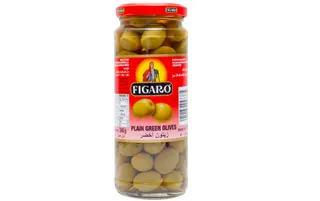 Figaro Plain Green Olives, 200g