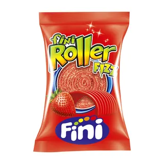 Fini Roller Extra Sour Strawberry Candy, 20g