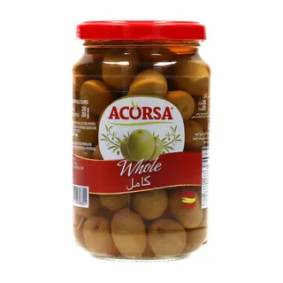 Acorsa Plain Green Olives, 200g