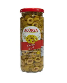 Acorsa Sliced Green Olives, 230g