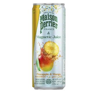 Maison Perrier & Magnetic Juice Pineapple & Mango Sparkling Flavored Drink, 250ml