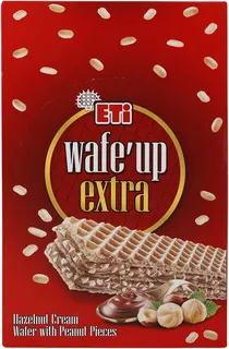Eti Wafe'up Extra Hazelnut Cream with Peanut Pieces Wafer, 29g