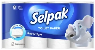 Selpak Soft Toilet Rolls, 8 Rolls