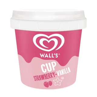 Wall's Strawberry Vanilla Ice Cream Cup, 100ml