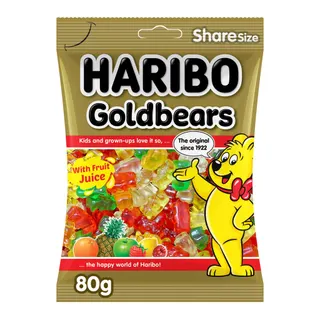 Haribo Goldbears Fruit Flavour Jelly Candy, 80g