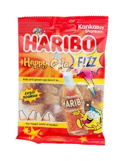 Haribo Happy Fizz Gummy Candies Cola Flavor, 70g