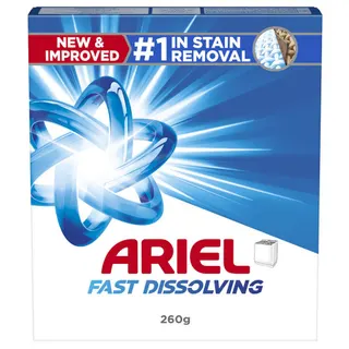Ariel Fast Dissolving Original Laundry Detergent Powder, 260g