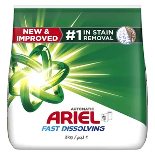 Ariel Fast Dissolving Automatic Detergent Powder, 2kg