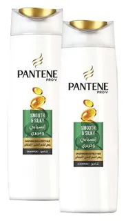 Pantene Pro-V Smooth & Silky Shampoo, 2x390ml