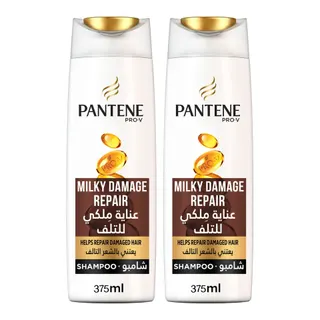 Pantene Milky Damage Repair Shampoo, 2x375ml