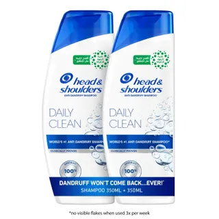 Head & Shoulders Daily Clean Anti-Dandruff Shampoo, 2x350ml