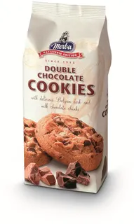 Merba Patisserie Double Chocolate Cookies, 200g
