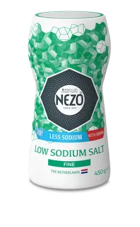 Nezo Fine Low Sodium Salt With Iodine 450 g