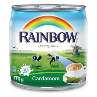 Rainbow Evaporated Milk with Cardamom, 170g