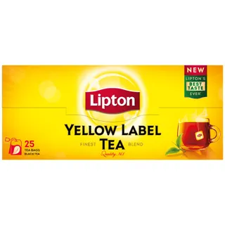 Lipton Yellow Label Black Tea Bags, 25 Pieces