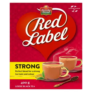 Brooke Bond Red Label Strong Black Loose Tea, 400g