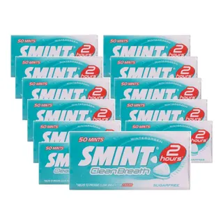 Smint Clean Breath Sugarfree Mints Tin Wintergreen, 12x35g