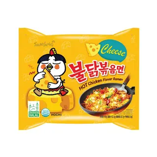 Samyang Cheese Hot Chicken Flavor Ramen Stir Fried Noodles, 140g