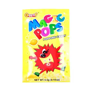 Geeef Magic Pops Lemon Popping Candy, 5.5g