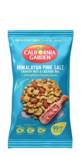 California Garden Himalayan Pink Salt Crunchy Nuts & Crackers Mix, 30g
