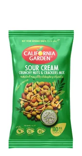 California Garden Sour Cream Crunchy Nuts & Crackers Mix, 30g