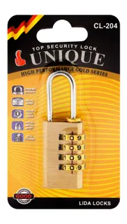 Unique Number Combination Lock, 1 Piece