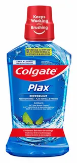 Colgate Plax Peppermint Blue 0% Alcohol Mouthwash, 500ml