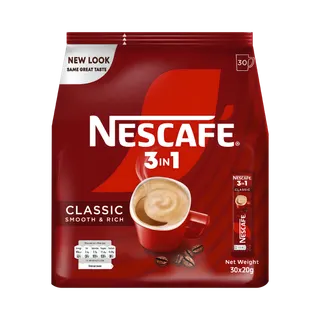 Nescafe 3 in 1 Classic Coffee Mix, 30x20g