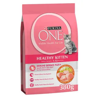 Purina One Active Kitten Food with Chicken, 380g